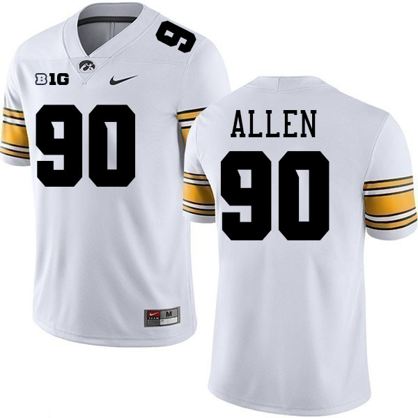 Brian Allen Iowa Jersey,University Of Iowa Hawkeyes Fotoball Uniforms,Jersey,Gears-White